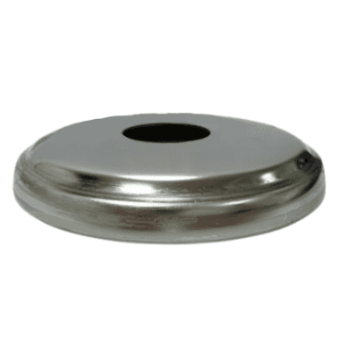 Embellecedor de acero inoxidable para tubo redondo de 30 milimetros