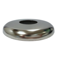 Embellecedor de acero inoxidable decorativa para tubo redondo de 38 milimetros.