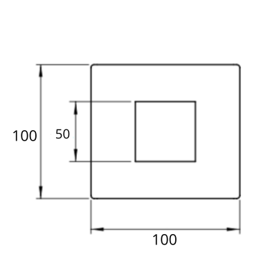 Embellecedor para poste ranurado