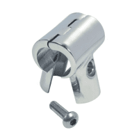 Pieza en T divisible, 90° de acero inoxidable pulido 316