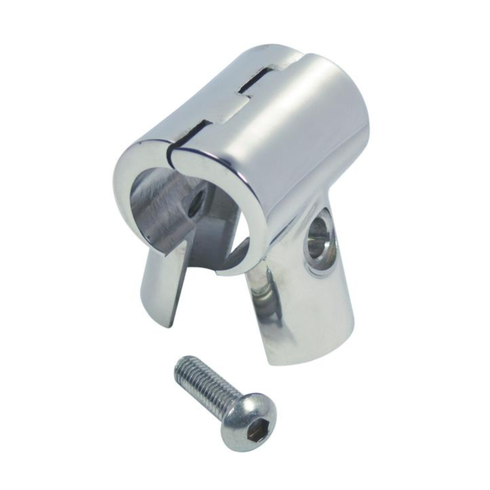 Pieza en T divisible, 90° de acero inoxidable pulido 316