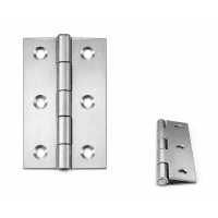 Bisagra Inoxidable 304 Satinada 20x16x0,7 mm – Cantos Cuadrados – Atornillable